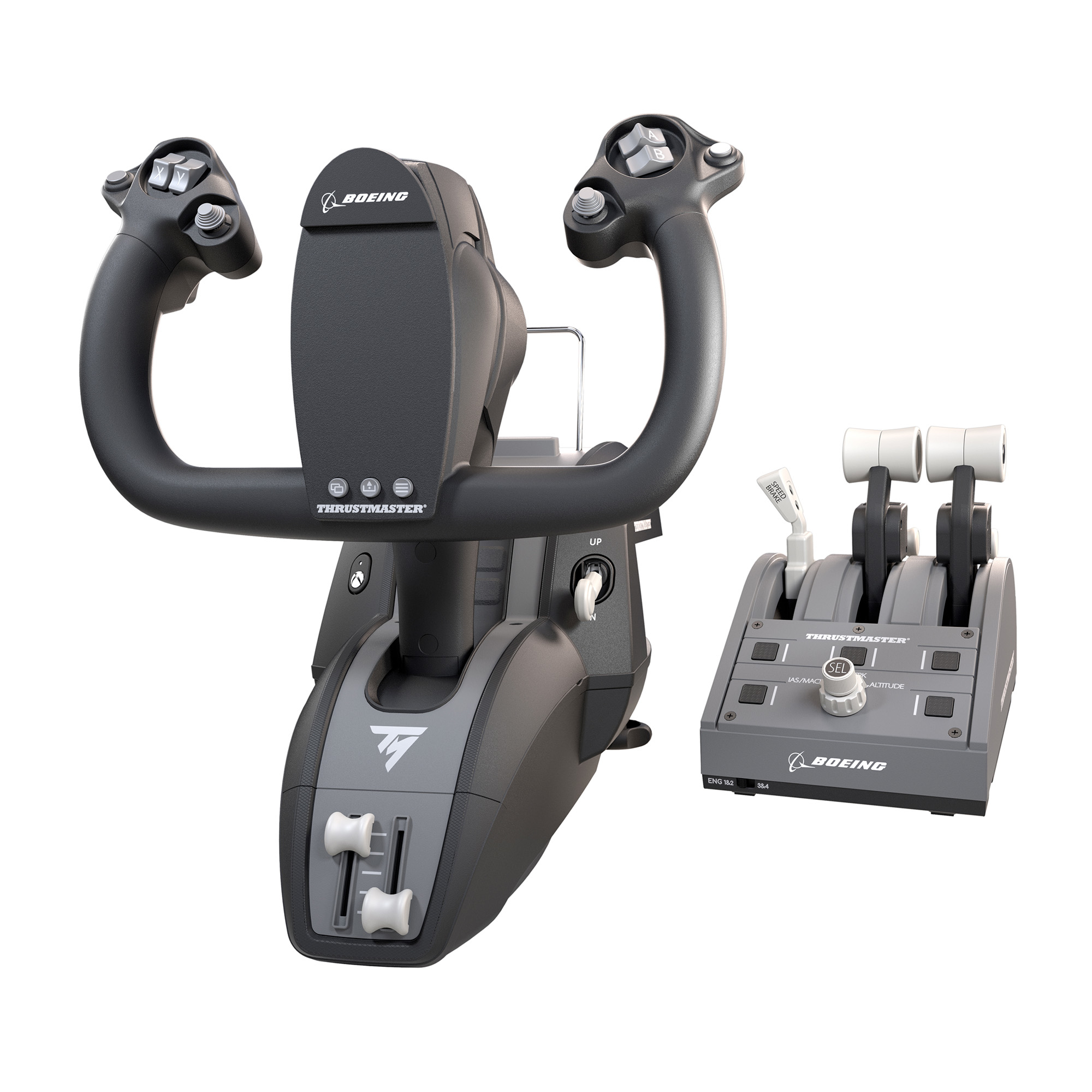 Thrustmaster TCA Yoke Pack Boeing Edition Zwart, Grijs USB Fightstick PC, Xbox, Xbox One, Xbox One S, Xbox One X, Xbox Series S, Xbox Series X - Afbeelding 2