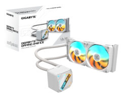 GIGABYTE GAMING 240 ICE Processor Alles-in-één vloeistofkoeler 12 cm Wit