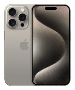 Forza Refurbished Apple iPhone 15 Pro 5G 128GB Refurbished licht gebruikt Titanium Silver