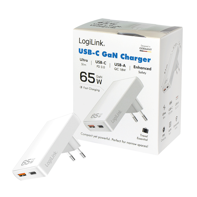 LogiLink PA0368 oplader voor mobiele apparatuur Universeel Wit AC Snel opladen Binnen - Afbeelding 5