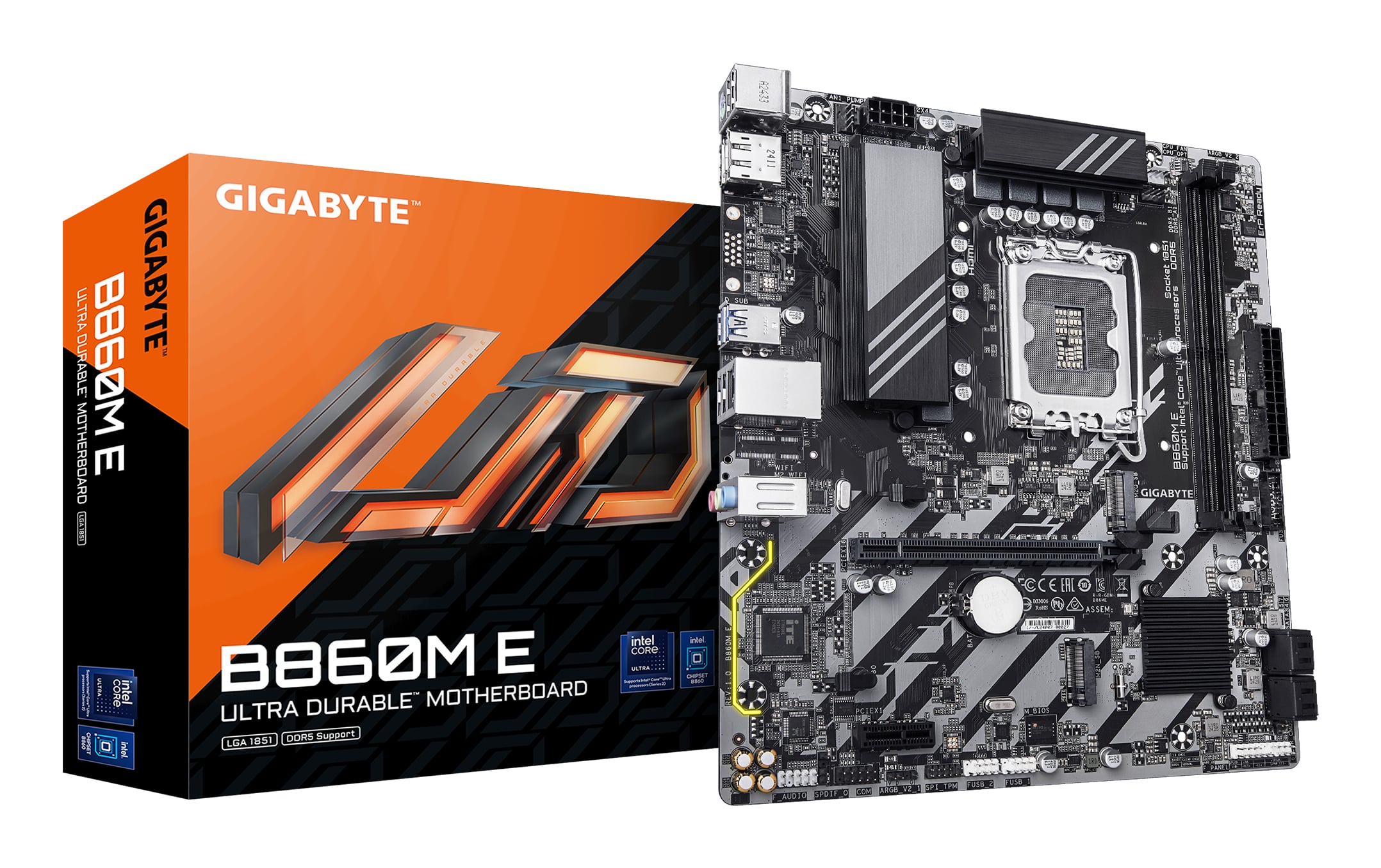 GIGABYTE B860M E moederbord Intel B860 LGA 1851 (Socket V1) micro ATX