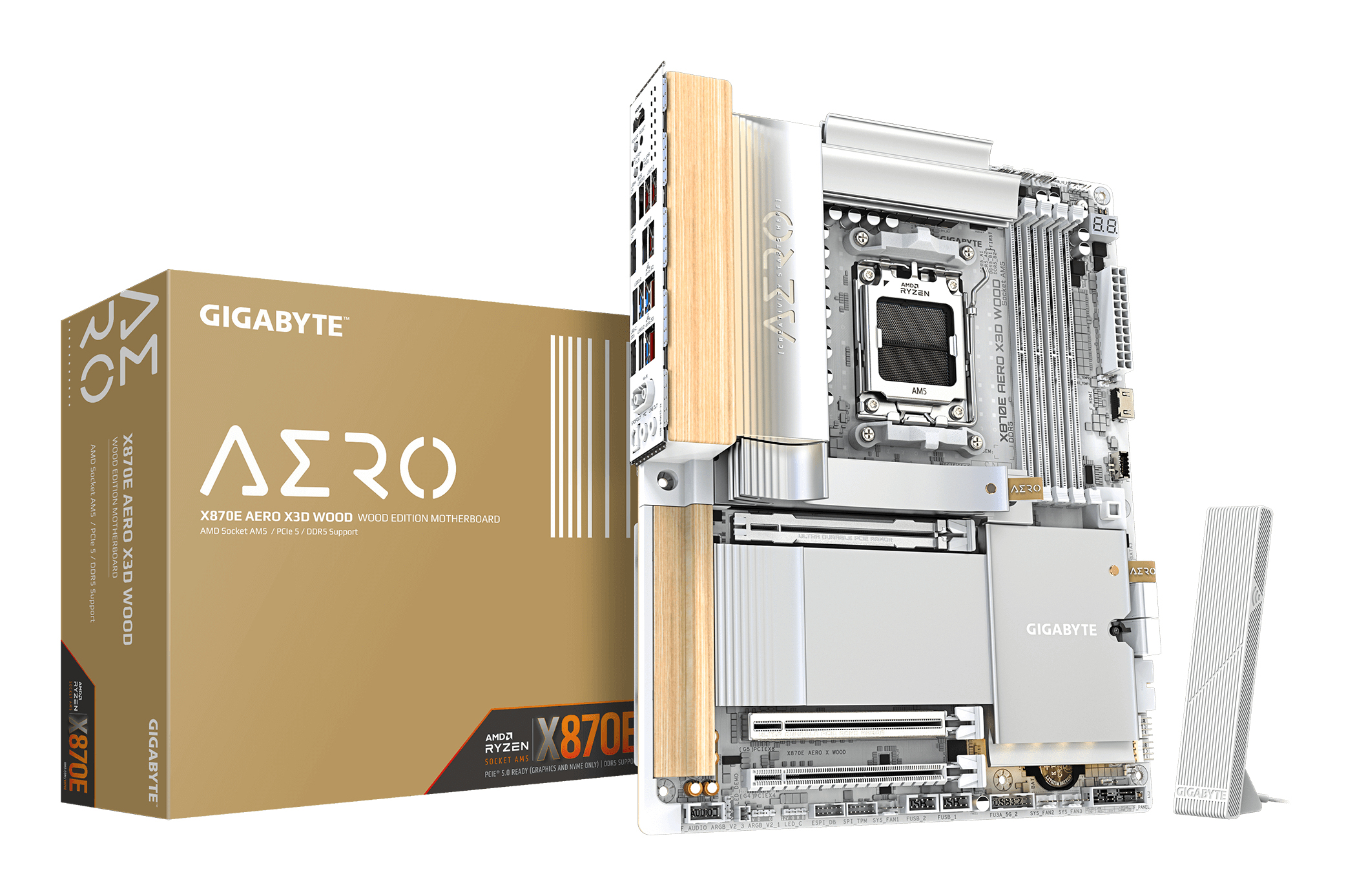 GIGABYTE X870E AERO X3D WOOD AMD X870E Socket AM5 ATX
