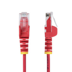 StarTech.com 1,5m Dunne CAT6 Ethernet Kabel, Rood, Snagless, 100W PoE, UTP, LSZH, 28AWG Pure Koperdraad, Slim RJ45 Netwerk Patchkabel met Trekontlasting, Fluke Getest - Afbeelding 3