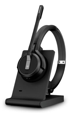 EPOS IMPACT 5000 Go Headset Draadloos oorhaak, Hoofdband, Neckband Kantoor/callcenter Zwart