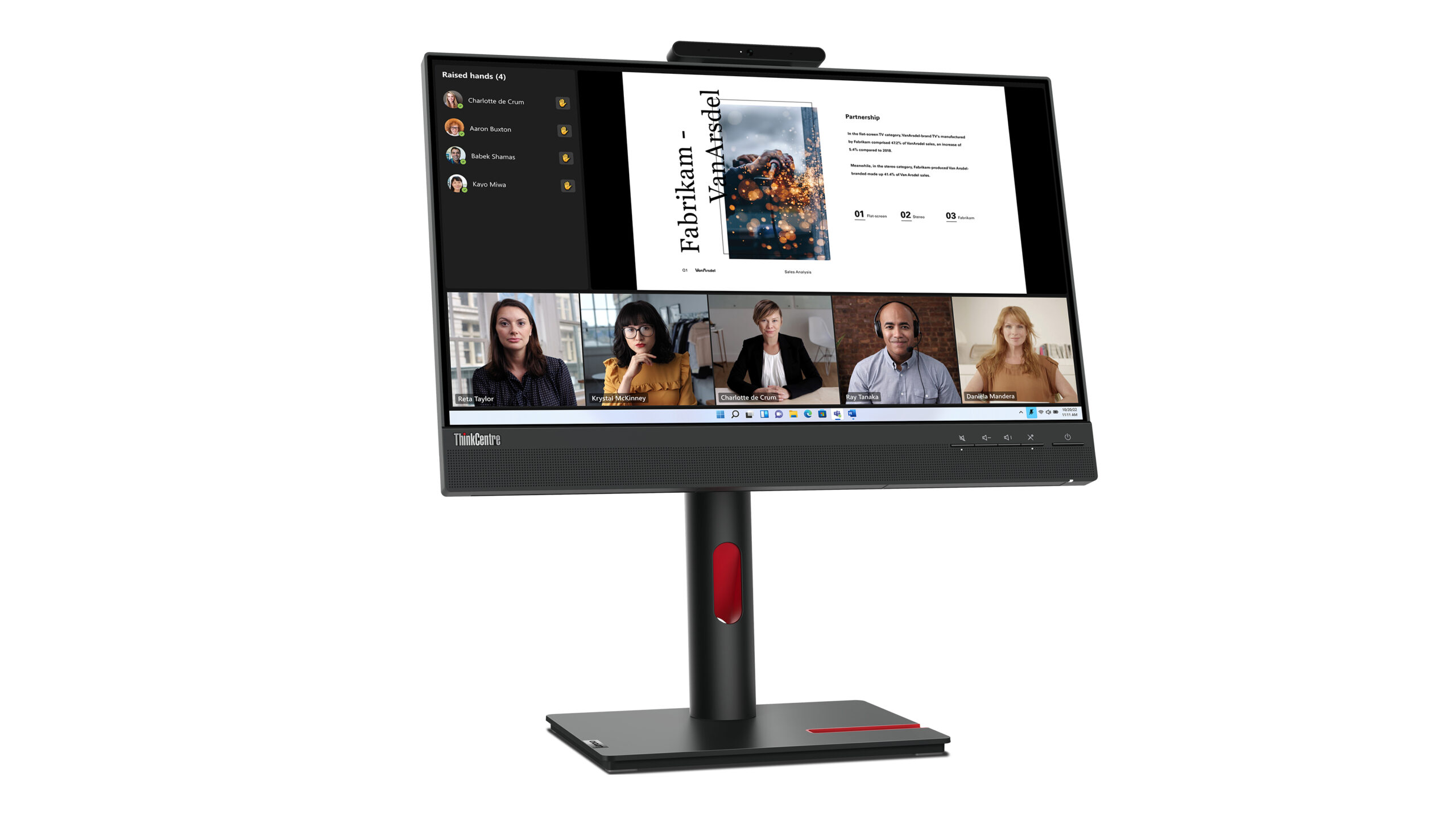 Lenovo ThinkCentre Tiny-In-One 22 Gen 5 computer monitor 54,6 cm (21.5") 1920 x 1080 Pixels Full HD LED Zwart - Afbeelding 5
