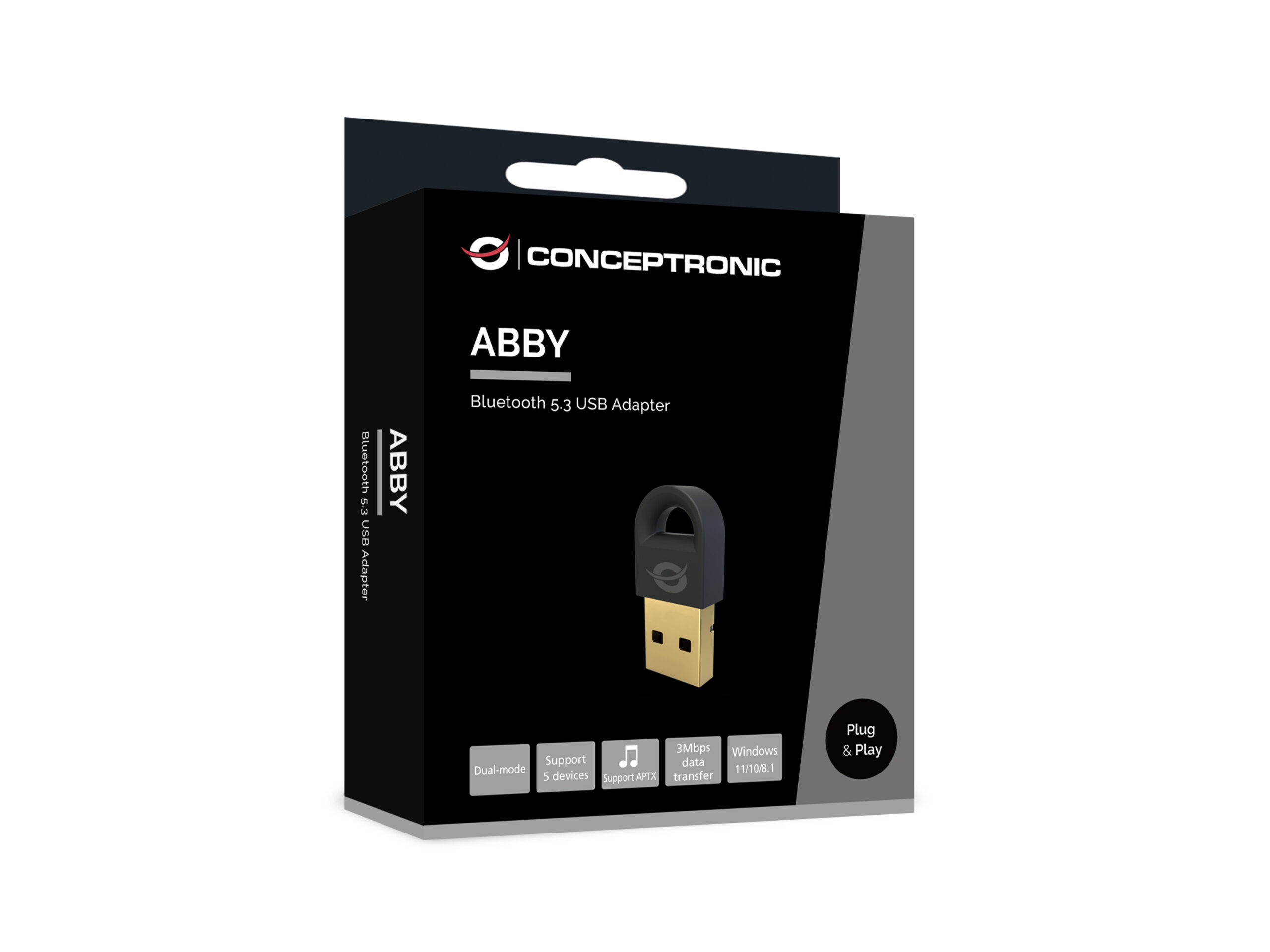 Conceptronic ABBY16B netwerkkaart Bluetooth 3 Mbit/s - Afbeelding 5
