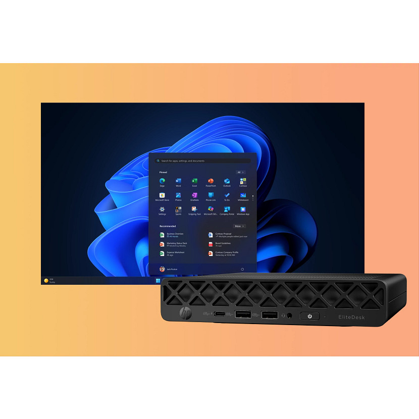 HP EliteDesk 8 Mini G1i U7265 16GB/1TBPC Intel Core Ultra 7 265 DDR5-SDRAM 1 TB SSD Windows 11 Pro Mini PC AI PC Zwart - Afbeelding 4