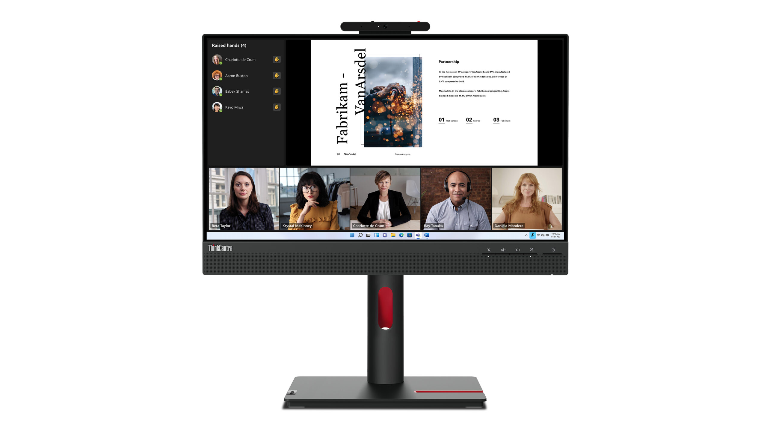 Lenovo ThinkCentre Tiny-In-One 22 Gen 5 computer monitor 54,6 cm (21.5") 1920 x 1080 Pixels Full HD LED Zwart
