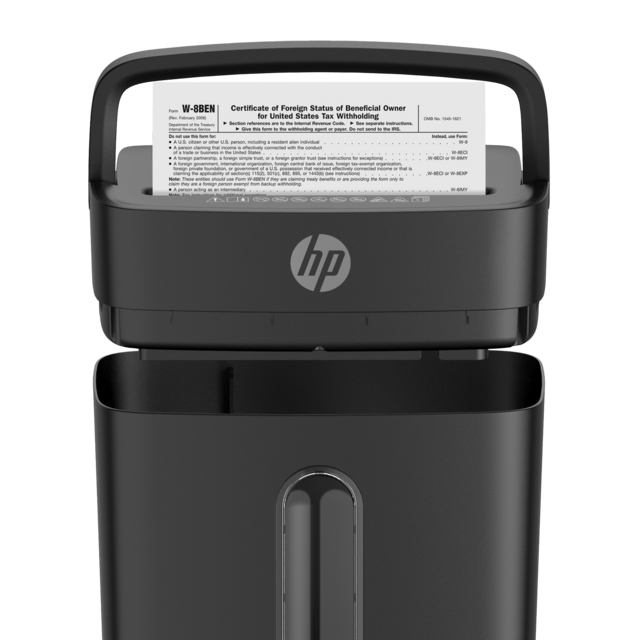HP One Shred 6CC papiervernietiger Deeltjesversnippering 68 dB Zwart - Afbeelding 5