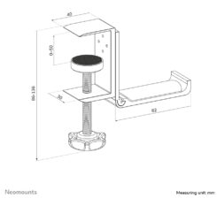 Neomounts ADS11-171SL Headset houder - universeel - Afbeelding 15