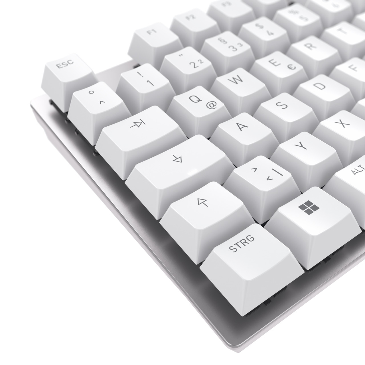 CHERRY KC 200 MX toetsenbord Universeel USB QWERTZ Duits Zilver, Wit - Afbeelding 6