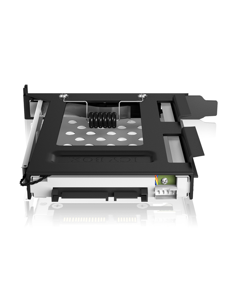 ICY BOX IB-2207StS 8,89 cm (3.5") Opslagschijflade Zwart - Afbeelding 5