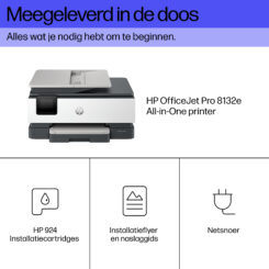HP OfficeJet Pro 8132e Draadloos All-in-One Kleur Printer, Instant Ink; Dubbelzijdig printen - Afbeelding 6