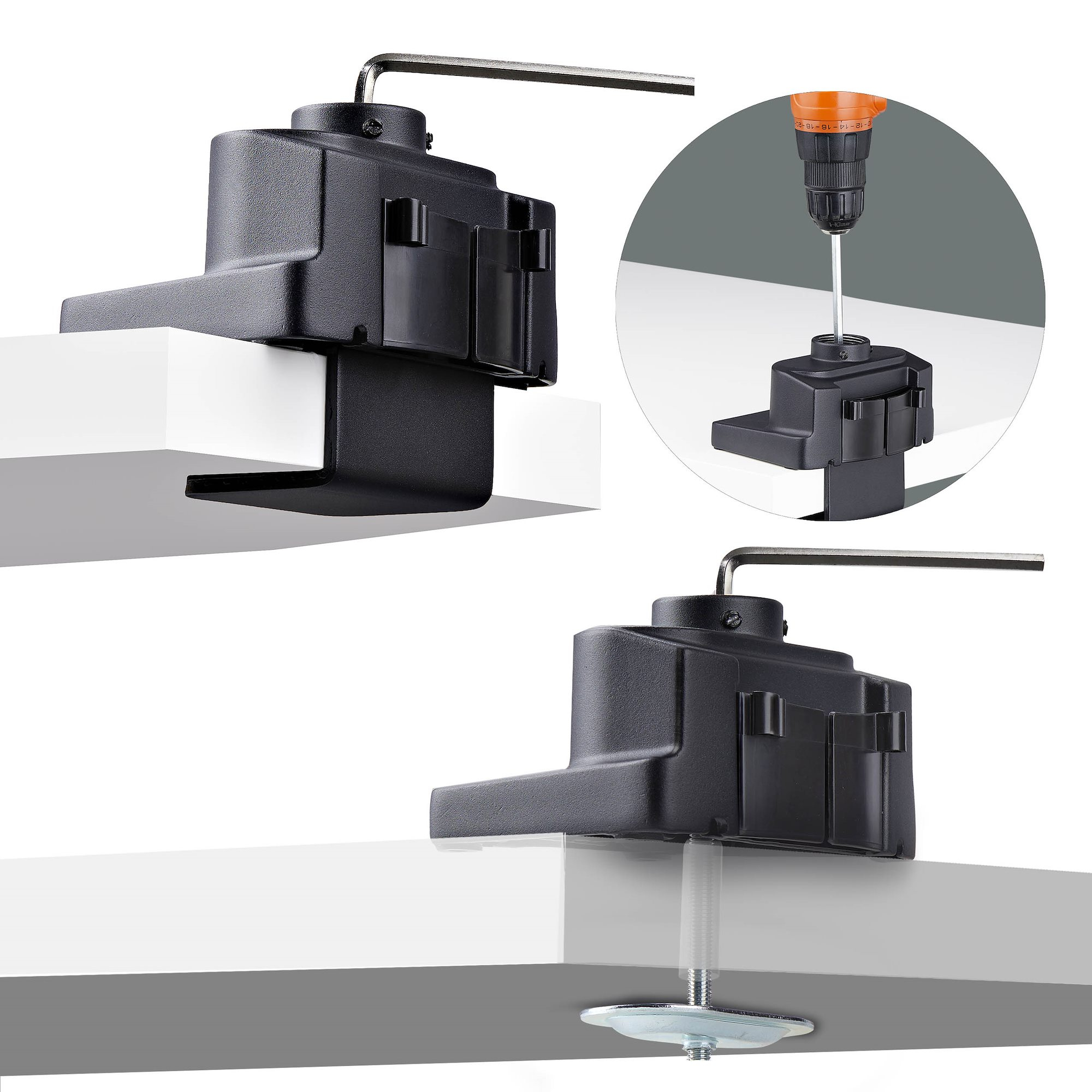 StarTech.com Monitor Arm voor Bureau, Tot 40inch Scherm/8kg, Mechanische Veerarm, C-Klem/Doorvoertule, Top-Down Installatie, Afstelling Zonder Gereedschap - Afbeelding 5