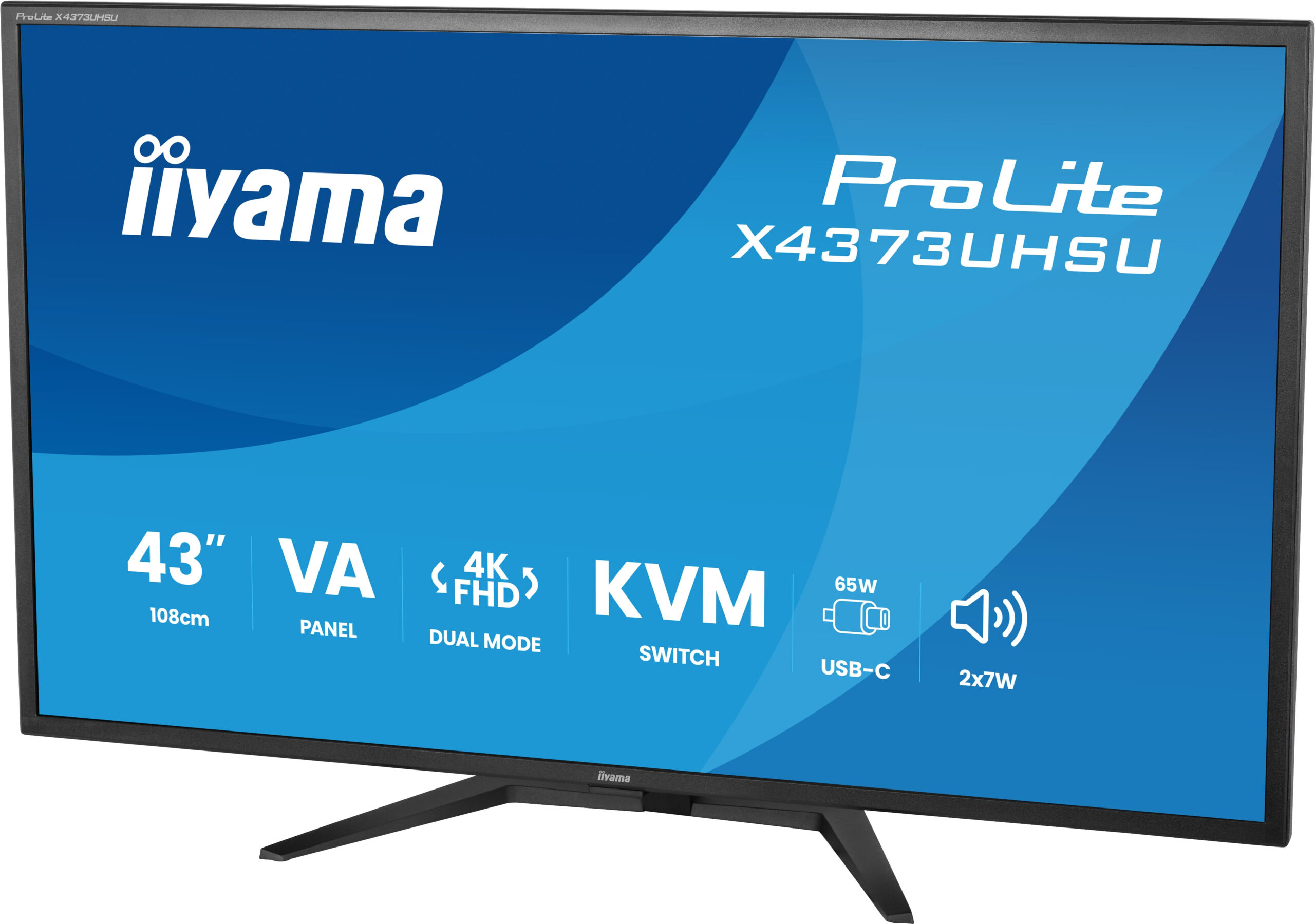 iiyama ProLite X4373UHSU-B2 computer monitor 109,2 cm (43") 3840 x 2160 Pixels 4K Ultra HD LED Zwart - Afbeelding 6