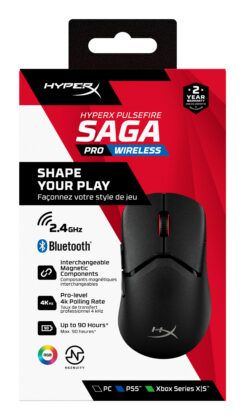 HyperX Pulsefire Saga Pro draadloze gaming muis (zwart)