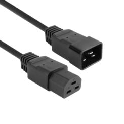 ACT Netsnoer C20 - C21 IEC60320 zwart 2 m