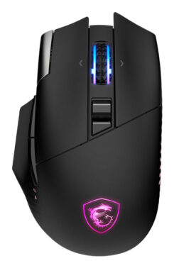 MSI S12-4301370-CLA muis Gamen Rechtshandig RF Wireless + Bluetooth + USB Type-A Optisch 26000 DPI