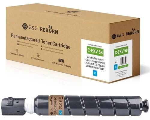 G&G Reborn-Toner kompatibel mit Canon C-EXV58 (3764C002) C
