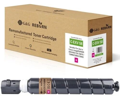 G&G Reborn-Toner kompatibel mit Canon C-EXV58 (3765C002) M