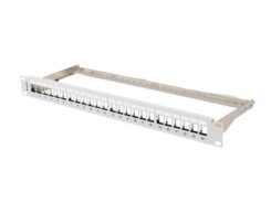 LANBERG 19 Patchpanel Blank 1U 24-Port FTP für Keystone gr