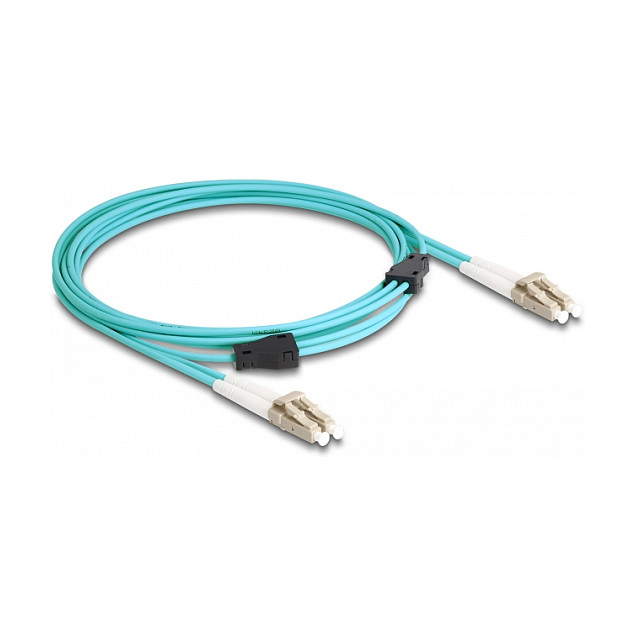 DELOCK LWL Kabel met Metallarmierung LC Duplex Multimode 3m