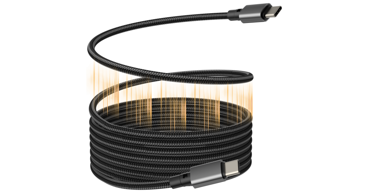 VISION 1m Black USB-C Magnetic Cable