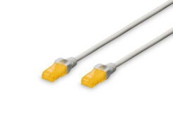 DIGITUS Patchkabel RJ45 U/UTP Cat6A 2.00m grijs o. Hebelschu plastic zak