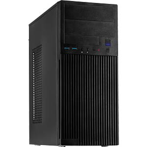 Inter-Tech Behuizing IT-2815 black Midi-Tower Linear