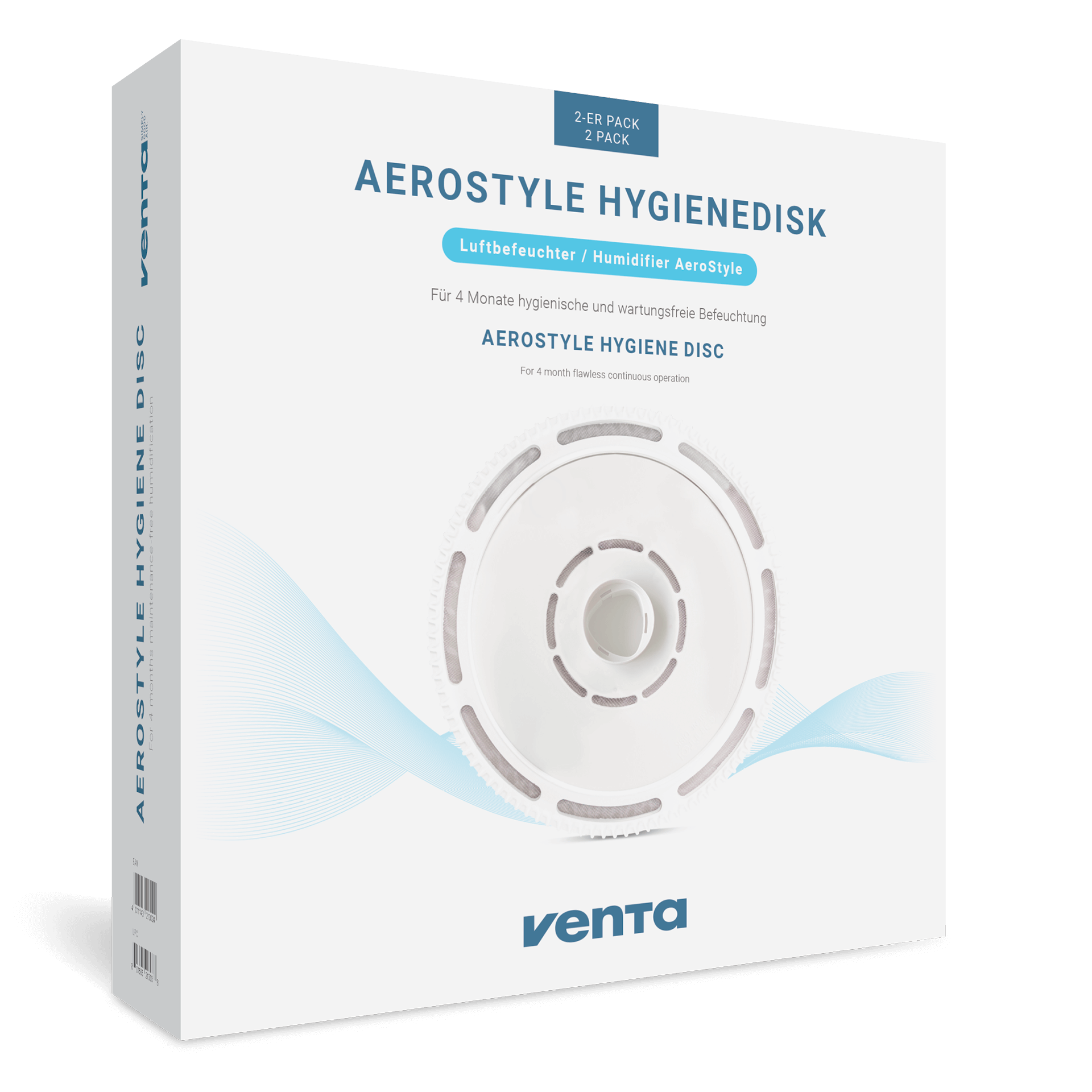 Venta Hygienedisk AeroStyle entkalkt reinigt hygienisch 2er