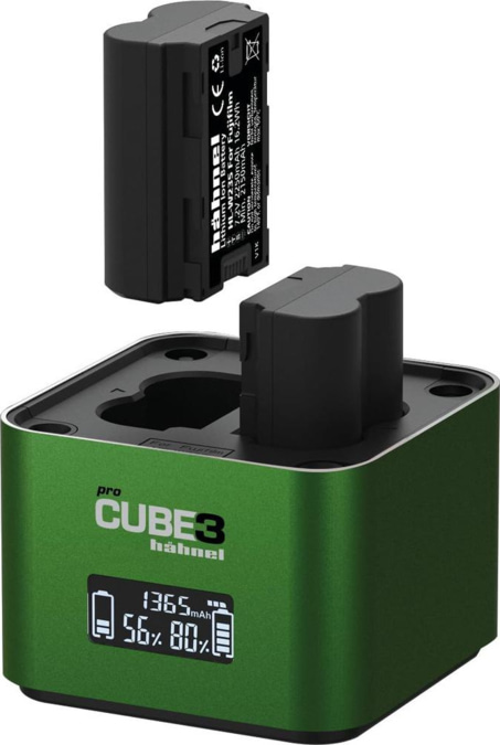 Hähnel Doppelladegerät Pro Cube 3 - Fujifilm mit LCD-Display retail