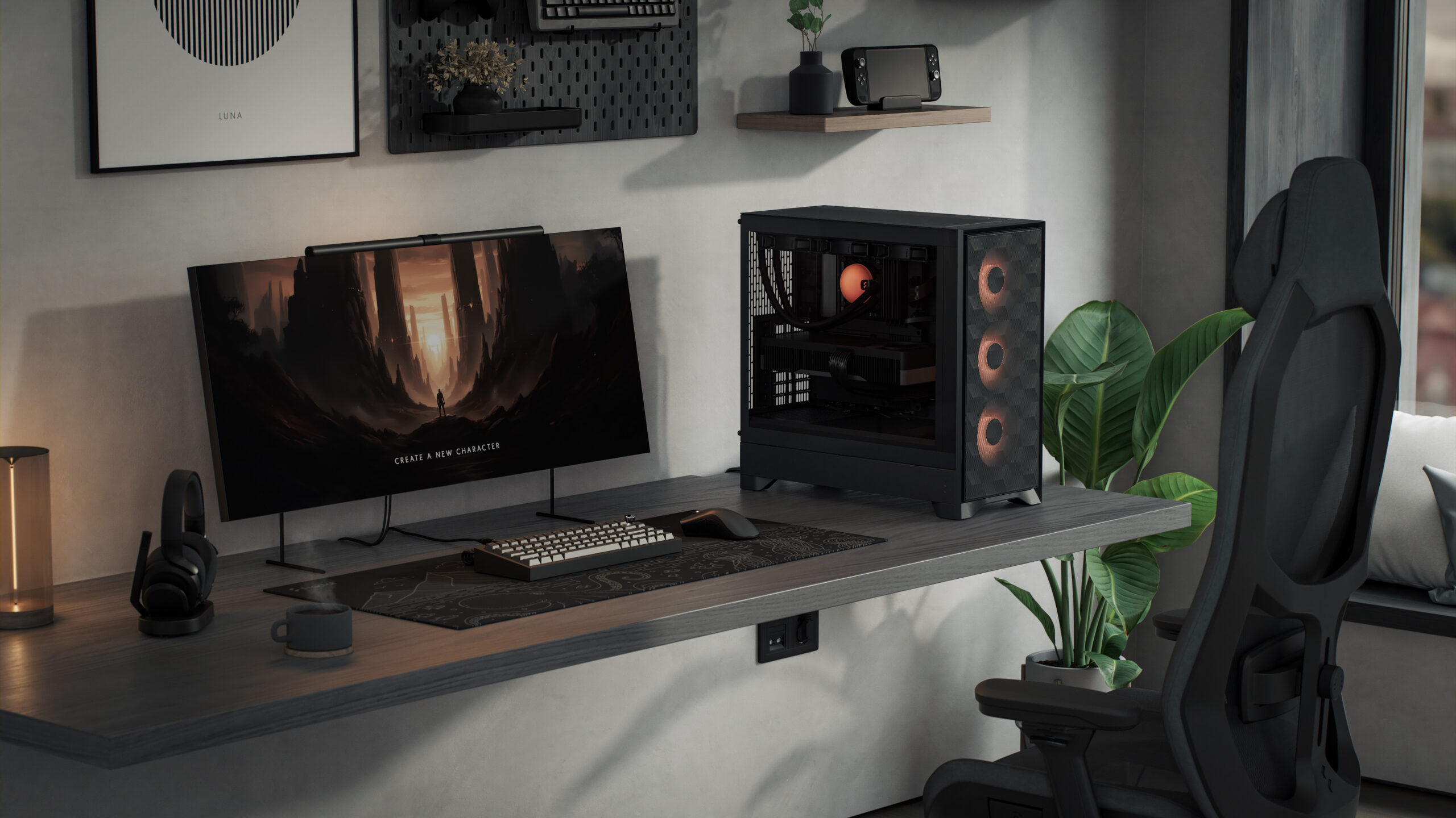 FRACTAL DESIGN Geh Pop 2 Air Black Solid