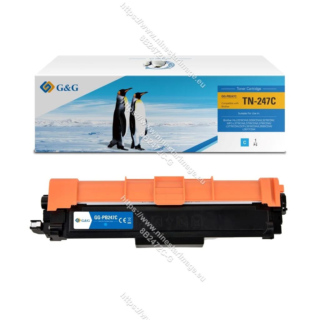 G&G Toner kompatibel mit Brother TN-247C Cyan