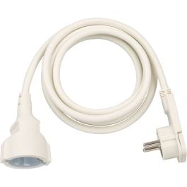 Verlängerungskabel stekkerdoos 2m H05VV-F3G1,5 wit