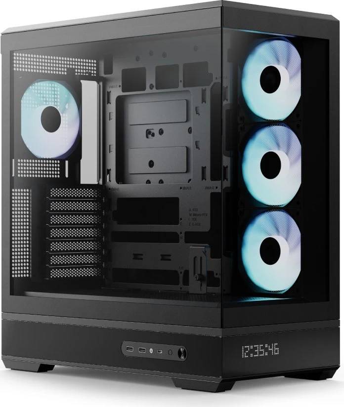 AeroCool Geh Midi P500B-Digi Black ARGB ACCS-P500B-DIGI-001