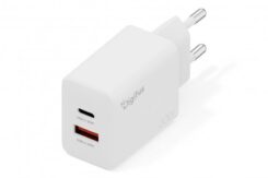 DIGITUS USB-Ladegerät GaN  30W,  1x USB-C,  1x USB-A    weiß