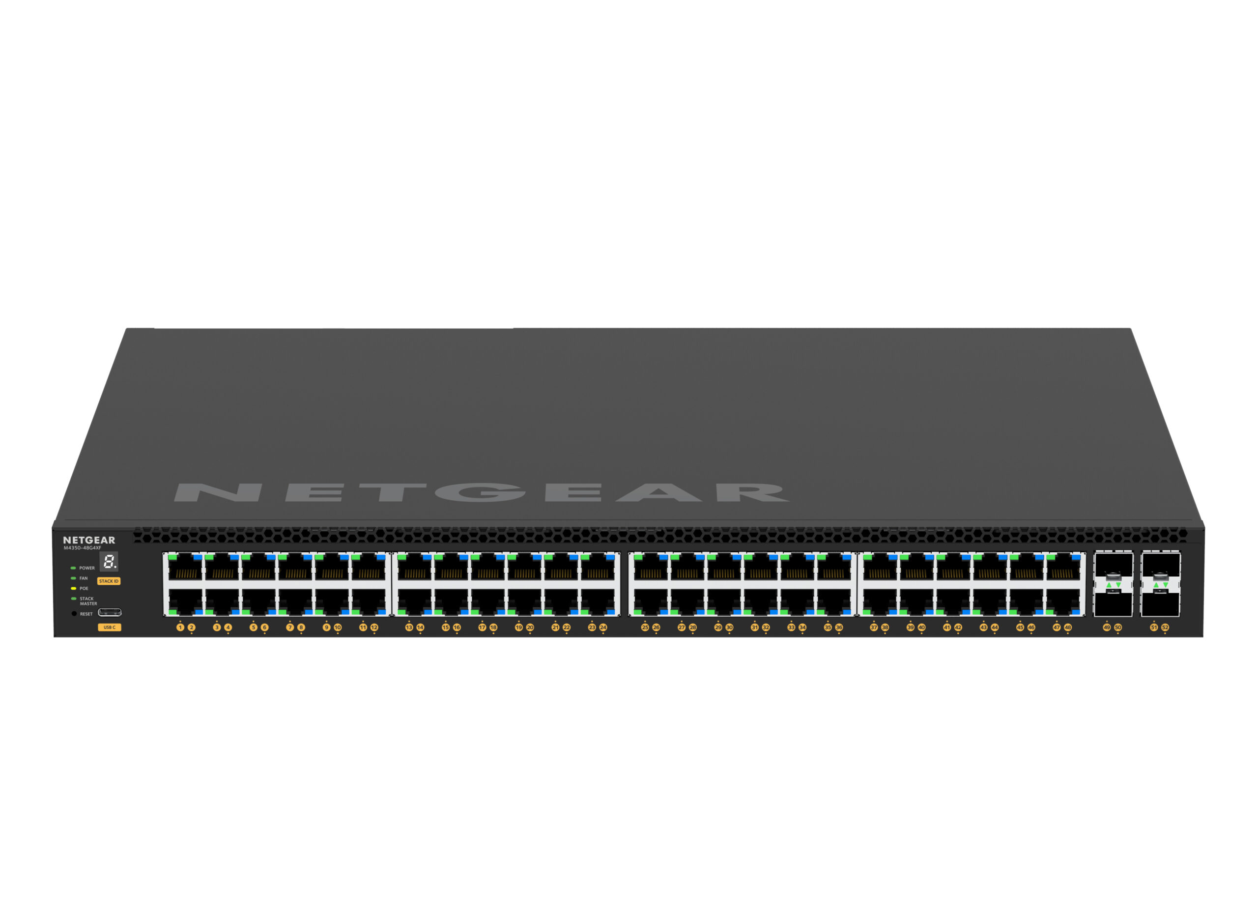 NETGEAR M4350-48G4XF Managed L3 Gigabit Ethernet (10/100/1000) Power over Ethernet (PoE) 1U Zwart - Afbeelding 8