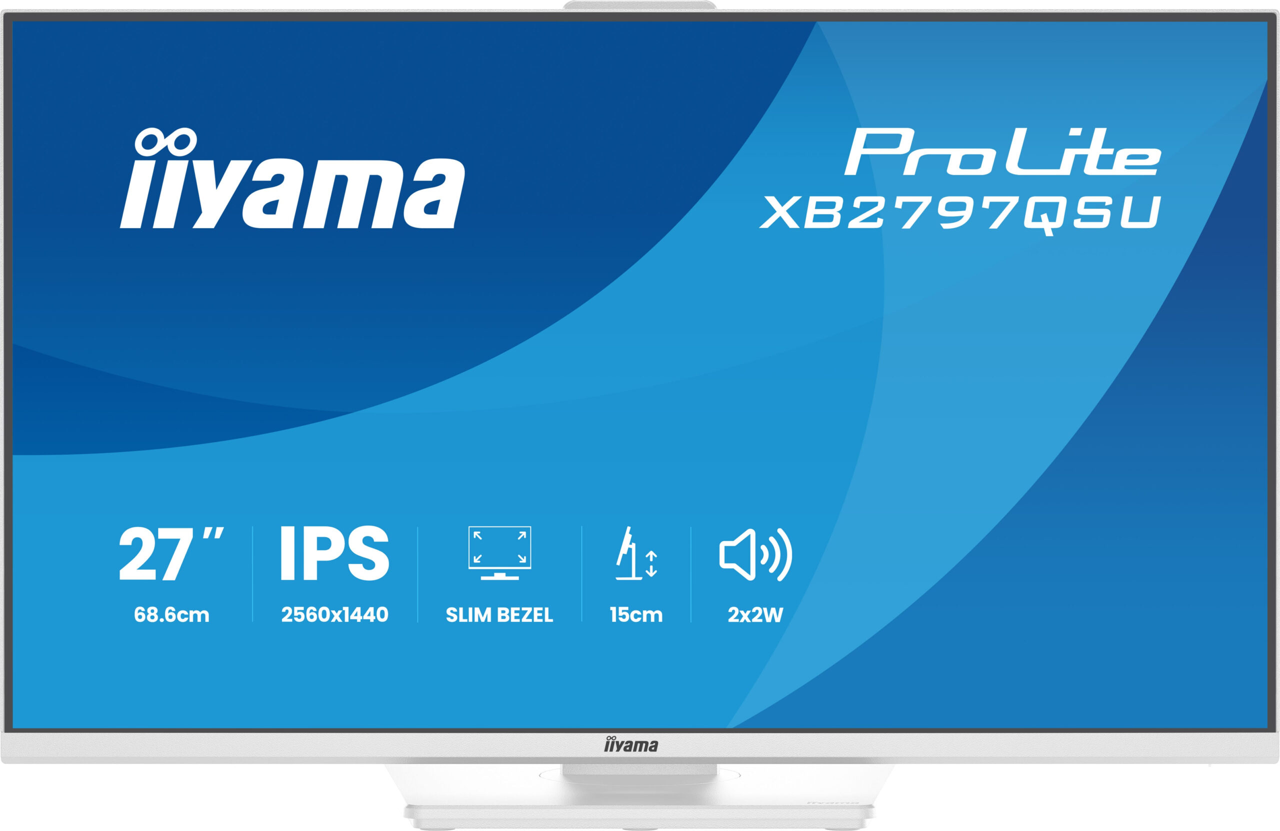 iiyama ProLite XB2797QSU-W1 computer monitor 68,6 cm (27") 2560 x 1440 Pixels Quad HD LED Wit - Afbeelding 7