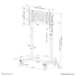 Neomounts FL55-975BL1 TV trolley 75-115" - gemotoriseerd - Afbeelding 21