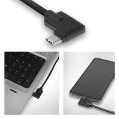 ACT USB 3.0 10Gbps 60W USB Type-C (recht) naar USB Type-C (haaks links/rechts) kabel, 1 meter - Afbeelding 3