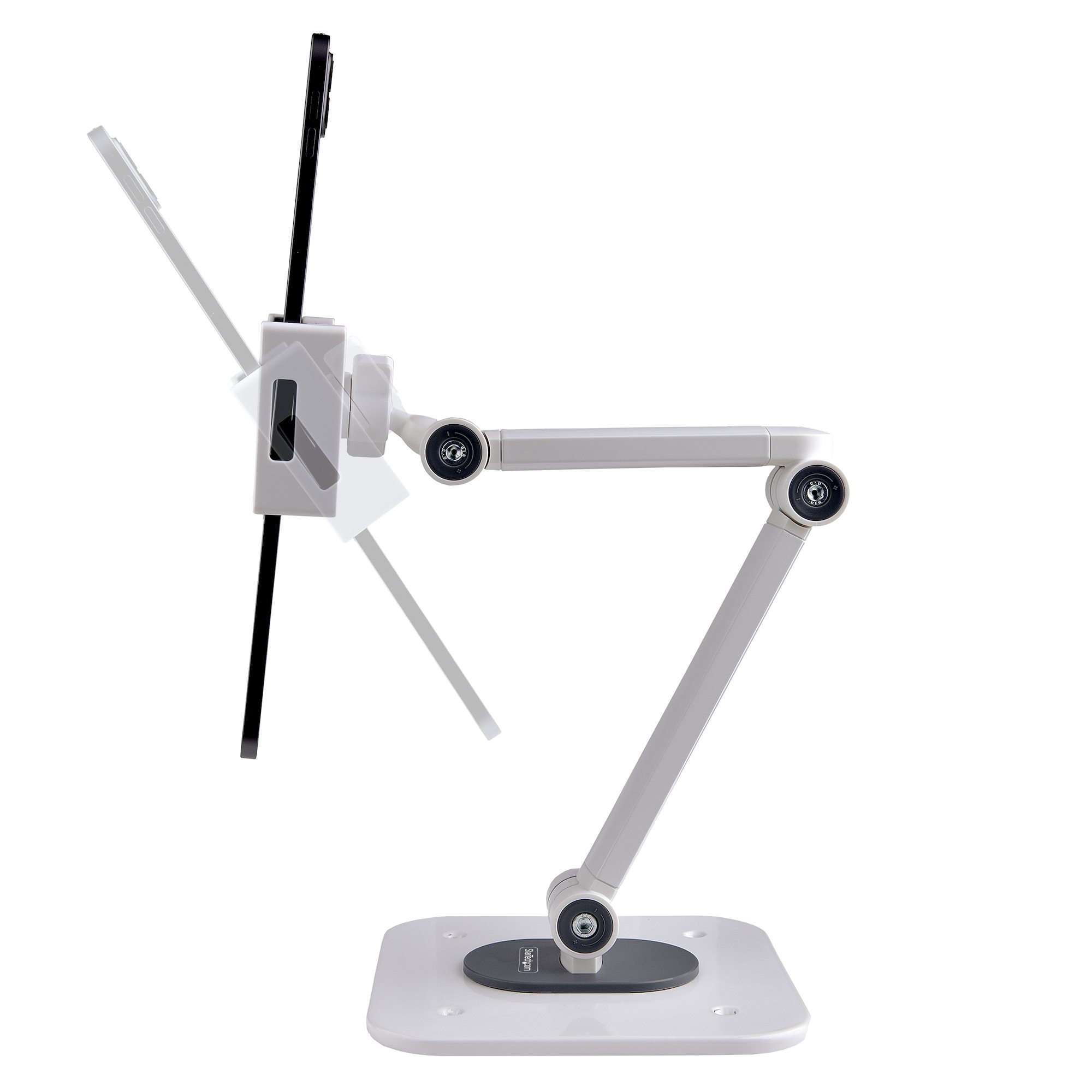 StarTech.com Verstelbare Tablet Houder voor Bureau, Wandmonteerbaar, Draagvermogen 1kg, Ergonomische Tablet Steun, Universele Tablet Standaard, Zwenken/Draaien/Roteren - Afbeelding 6
