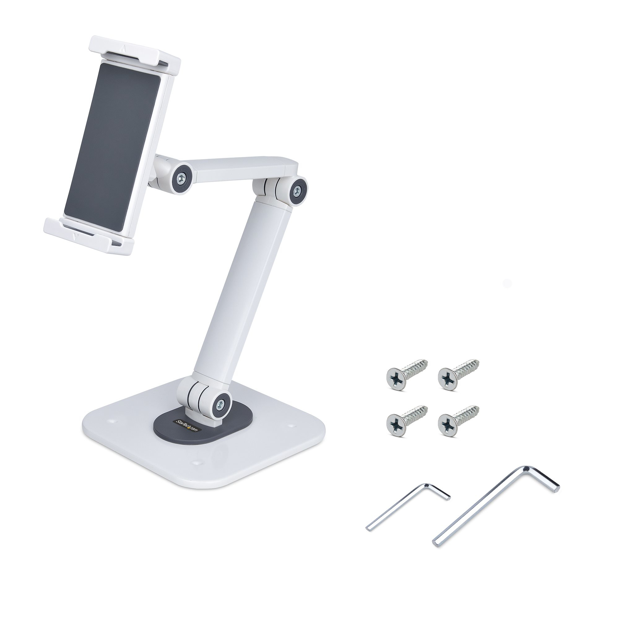 StarTech.com Verstelbare Tablet Houder voor Bureau, Wandmonteerbaar, Draagvermogen 1kg, Ergonomische Tablet Steun, Universele Tablet Standaard, Zwenken/Draaien/Roteren - Afbeelding 11
