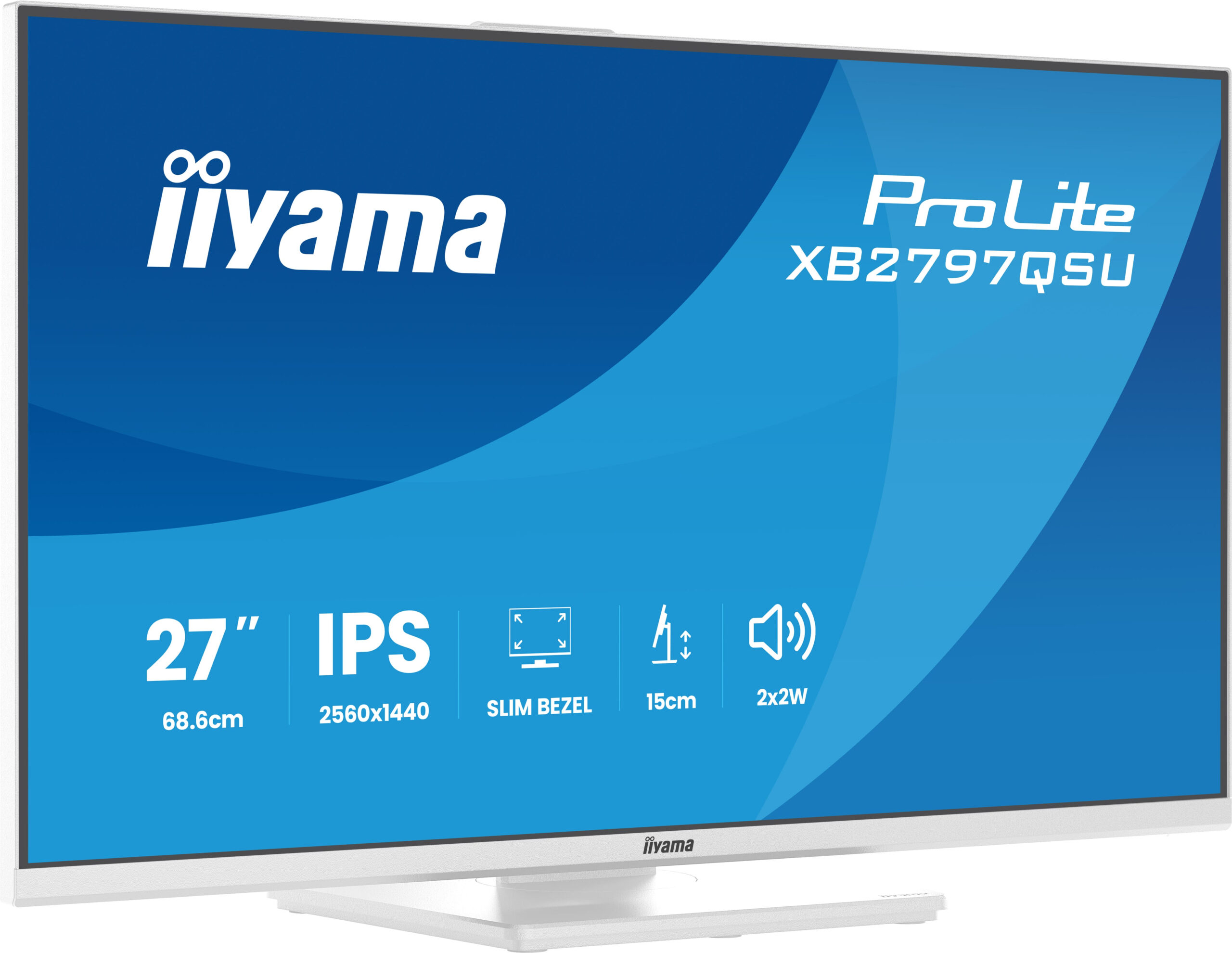 iiyama ProLite XB2797QSU-W1 computer monitor 68,6 cm (27") 2560 x 1440 Pixels Quad HD LED Wit - Afbeelding 10