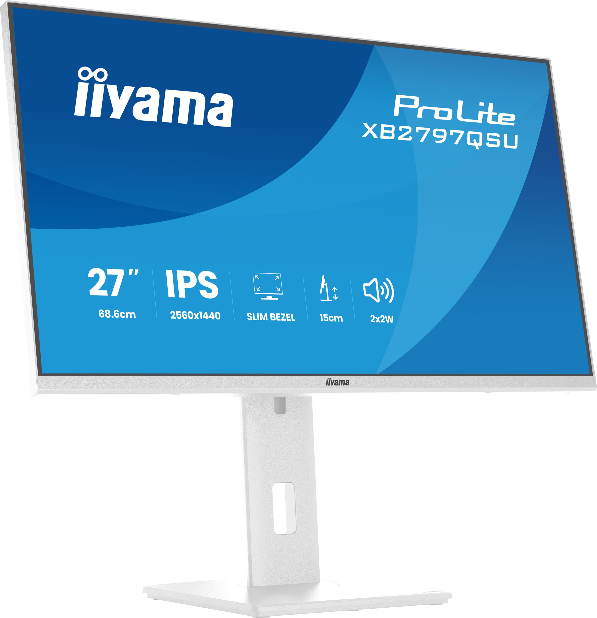iiyama ProLite XB2797QSU-W1 computer monitor 68,6 cm (27") 2560 x 1440 Pixels Quad HD LED Wit - Afbeelding 9