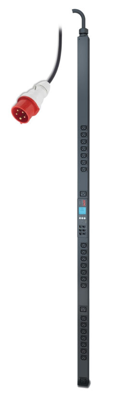 APC Rack PDU AP8481, Metered-by-Outlet, ZeroU, 32A, 400V, (21x) C13 & (3x) C19, IEC 309 16A 3Fase stekker