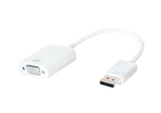LogiLink CV0059B video kabel adapter VGA (D-Sub) DisplayPort Wit