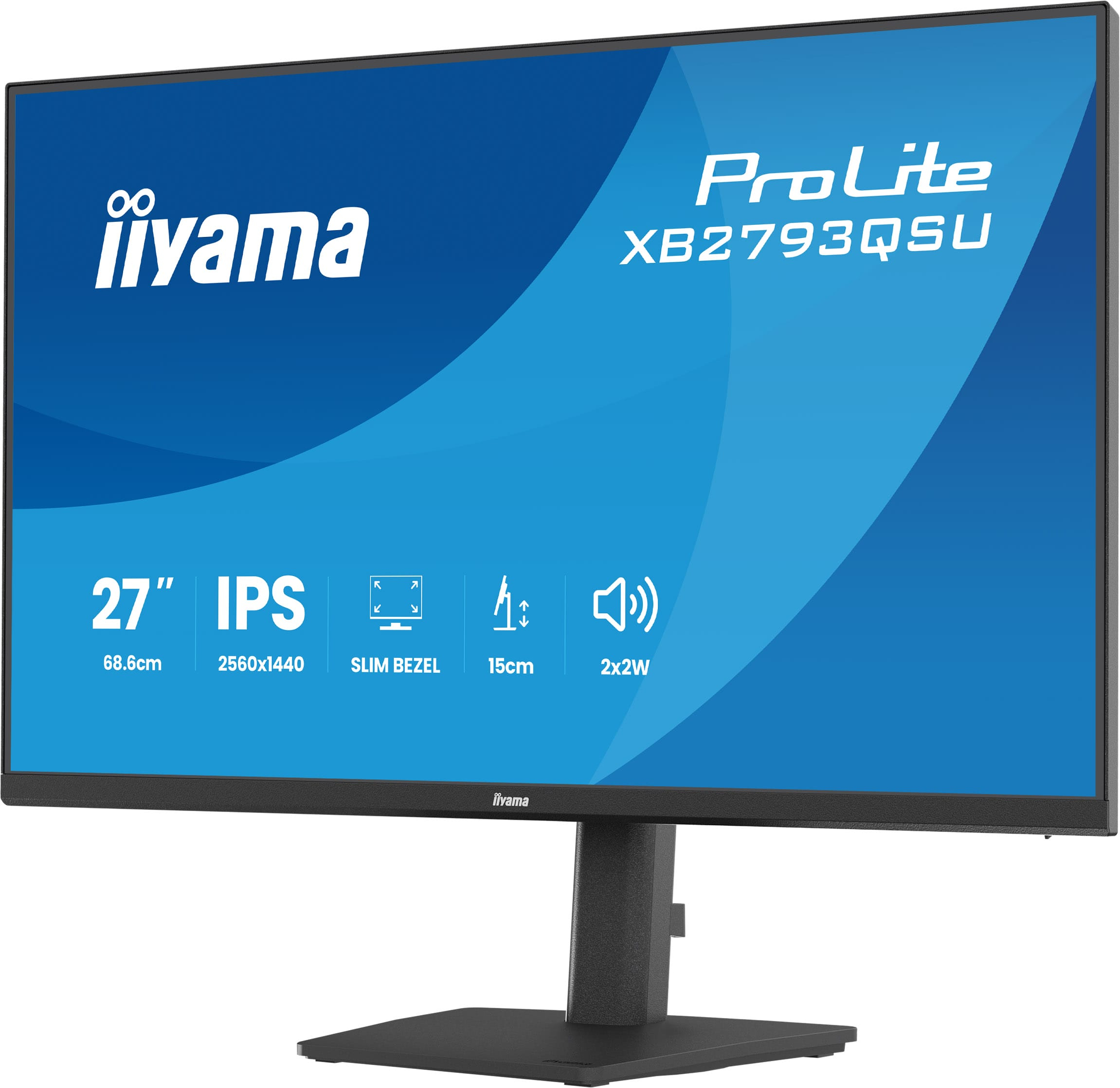 iiyama ProLite XB2793QSU-B1 computer monitor 68,6 cm (27") 2560 x 1440 Pixels Quad HD LED Zwart - Afbeelding 7