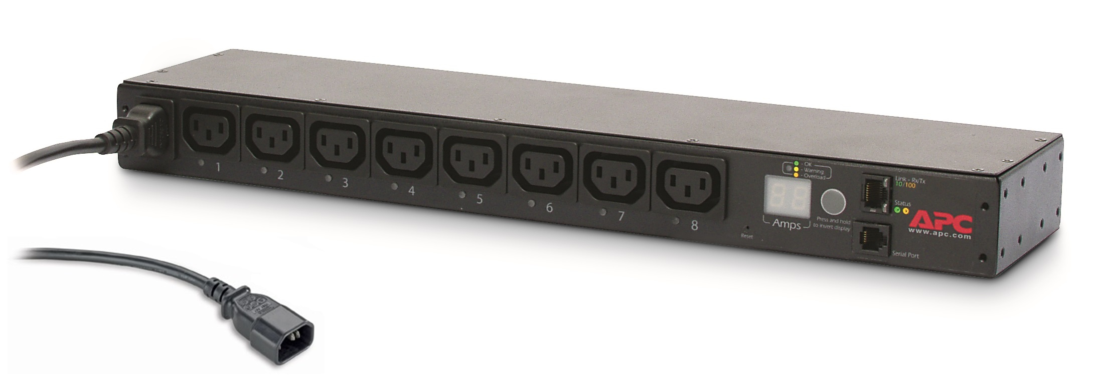 APC Rack PDU AP7920B, Switched, 0U/1U, 10A, 230V, (8x) C13, C14 stekker - Afbeelding 2