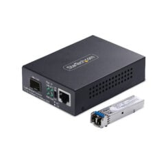 StarTech.com MCM1110SMLC20 netwerk media converter 2000 Mbit/s 1310 nm Single-mode Zwart