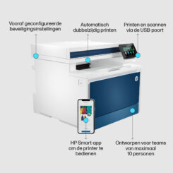 HP Color LaserJet Pro LaserJet Pro 4302fdn Multifunction Kleur Printer, Alleen Ethernet; Kopieerapparaat, scanner - Afbeelding 5